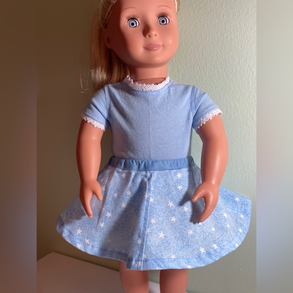 Starry Sky Blue skirt and top